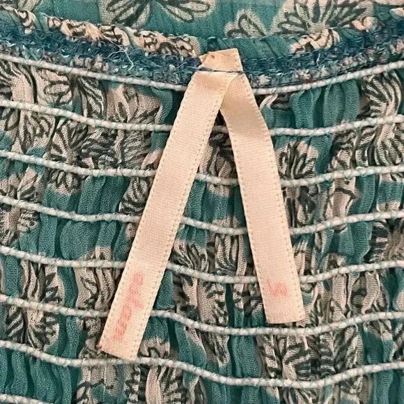 Estam V- Neck Adjustable  Bohemian Festival Spaghetti Straps Floral Dress #1000 - Picture 10 of 15